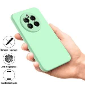 RUBBER Ochranný obal pre Realme 12+ 5G zelený