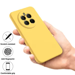 RUBBER Ochranný obal pre Realme 12+ 5G žltý
