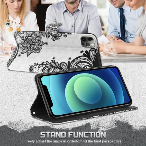 ART Peňaženkový kryt pre Motorola Moto E13 BLACK FLOWER