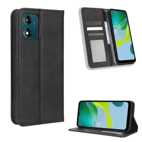 BUSINESS Peňaženkový kryt pre Motorola Moto E13 čierny