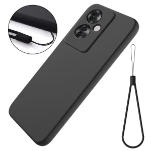 RUBBER Ochranný kryt pre Oppo Reno11 F 5G čierny