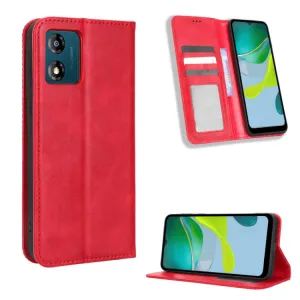 BUSINESS Peňaženkový kryt pre Motorola Moto E13 červený