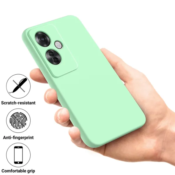 RUBBER Ochranný kryt pre Oppo Reno11 F 5G zelený