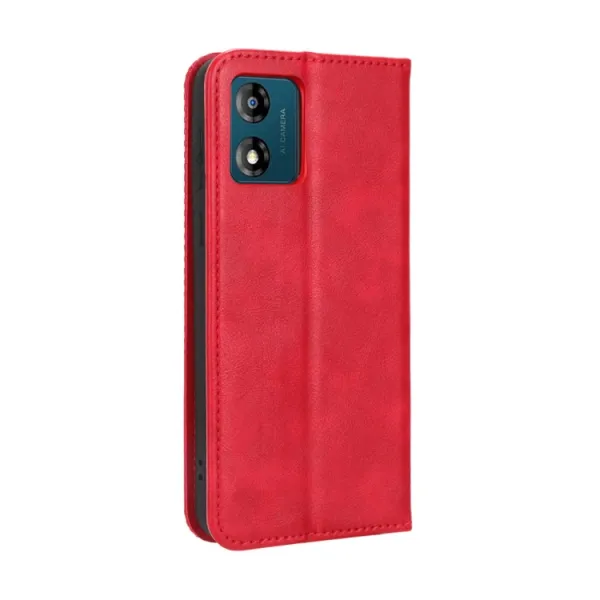 BUSINESS Peňaženkový kryt pre Motorola Moto E13 červený