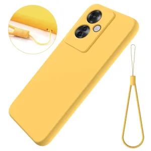 RUBBER Ochranný kryt pre Oppo Reno11 F 5G žltý