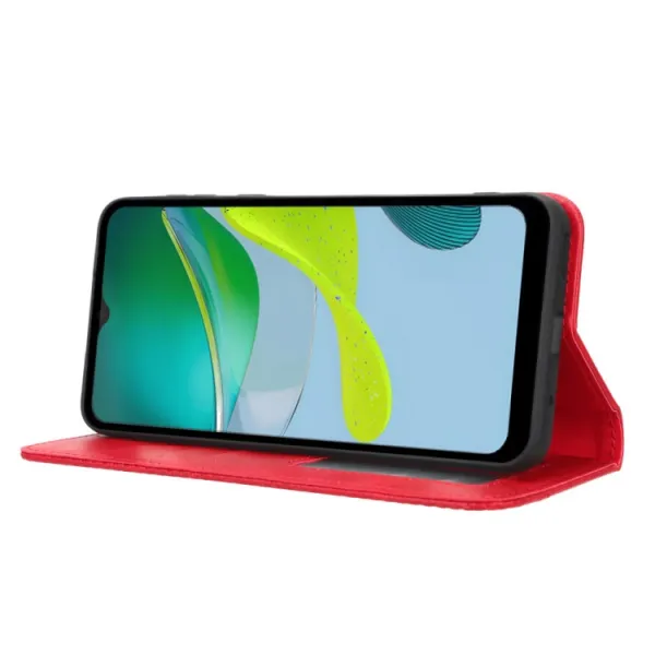 BUSINESS Peňaženkový kryt pre Motorola Moto E13 červený