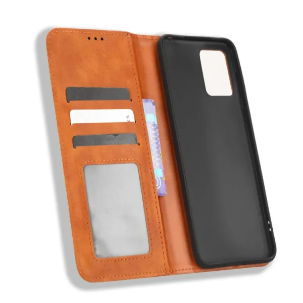 BUSINESS Peňaženkový kryt pre Motorola Moto E13 hnedý