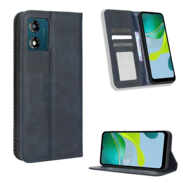 BUSINESS Peňaženkový kryt pre Motorola Moto E13 modrý