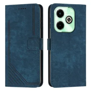 STRIPE Peňaženkové puzdro s remienkom Infinix Hot 40i modré