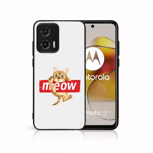 MY ART Ochranný kryt pre Motorola Moto G73 5G MEOW (183)