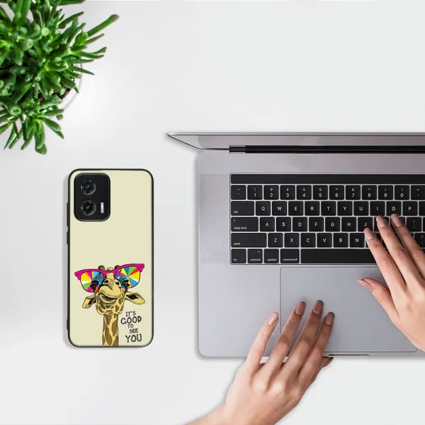 MY ART Ochranný kryt pre Motorola Moto G73 5G GIRAFFE (180)