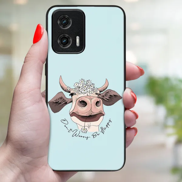 MY ART Ochranný kryt pre Motorola Moto G73 5G HAPPY COW (181)