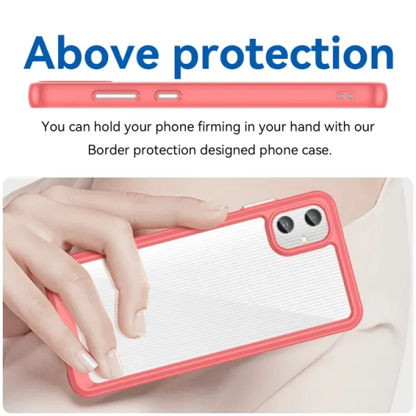 CRYSTAL Ochranný kryt pre Samsung Galaxy A05 červený
