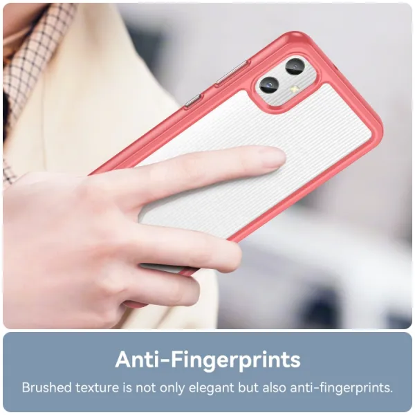 CRYSTAL Ochranný kryt pre Samsung Galaxy A05 červený