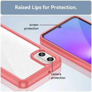 CRYSTAL Ochranný kryt pre Samsung Galaxy A05 červený