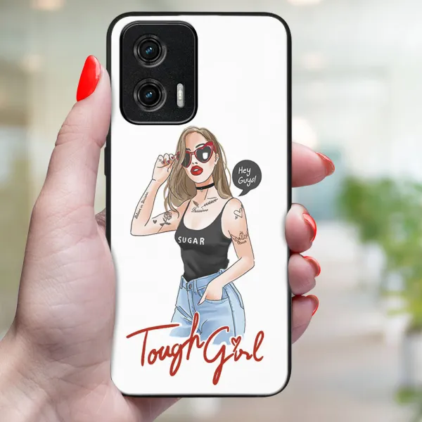 MY ART Ochranný kryt pre Motorola Moto G73 5G TOUGH GIRL (131)
