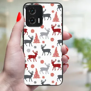 MY ART Kryt s vianočným dizajnom Motorola Moto G73 5G DEER (068)