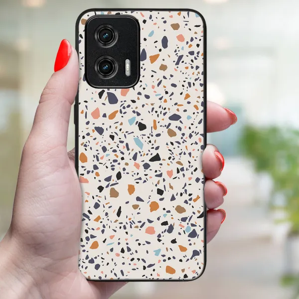 MY ART Ochranný kryt pre Motorola Moto G73 5G BEIGE TERRAZZO (162)