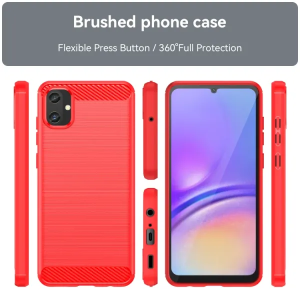 FLEXI TPU Ochranný kryt Samsung Galaxy A05 červený