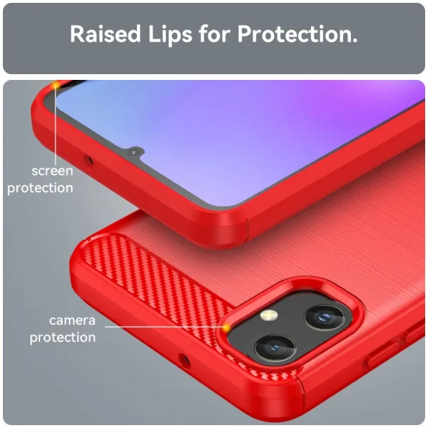 FLEXI TPU Ochranný kryt Samsung Galaxy A05 červený