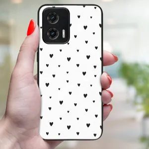 MY ART Ochranný kryt pre Motorola Moto G73 5G BLACK HEARTS (167)