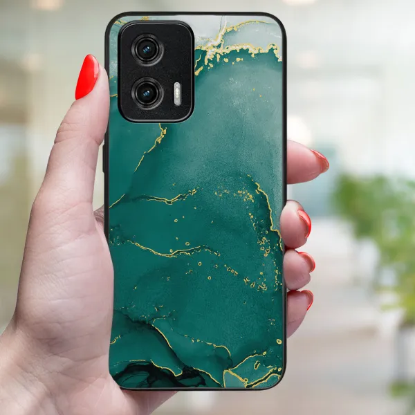 MY ART Ochranný kryt pre Motorola Moto G73 5G GREEN MARBLE (145)