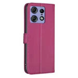 ART CLOVER Peňaženkový obal pre Motorola Edge 50 Pro bordový