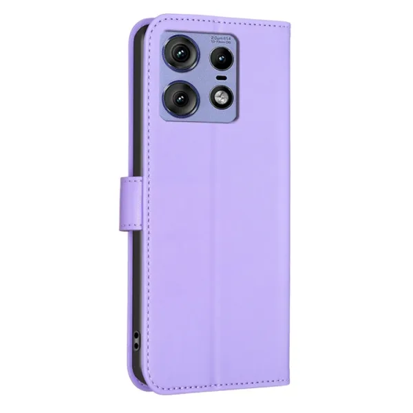 ART CLOVER Peňaženkový obal pre Motorola Edge 50 Pro fialový