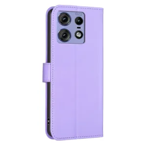 ART CLOVER Peňaženkový obal pre Motorola Edge 50 Pro fialový