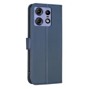 ART CLOVER Peňaženkový obal pre Motorola Edge 50 Pro modrý