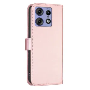 ART CLOVER Peňaženkový obal pre Motorola Edge 50 Pro ružový