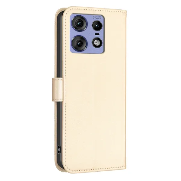 ART CLOVER Peňaženkový obal pre Motorola Edge 50 Pro zlatý