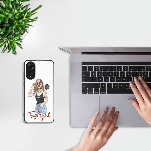 MY ART Ochranný kryt pre Oppo A78 TOUGH GIRL (131)
