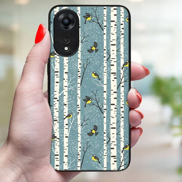 MY ART Kryt s vianočným dizajnom Oppo A78 BIRCH (072)