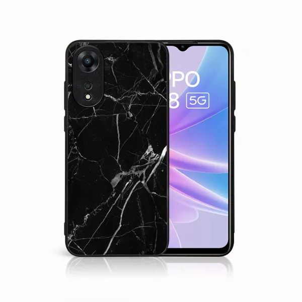 MY ART Ochranný kryt pre Oppo A78 5G BLACK MARBLE (142)
