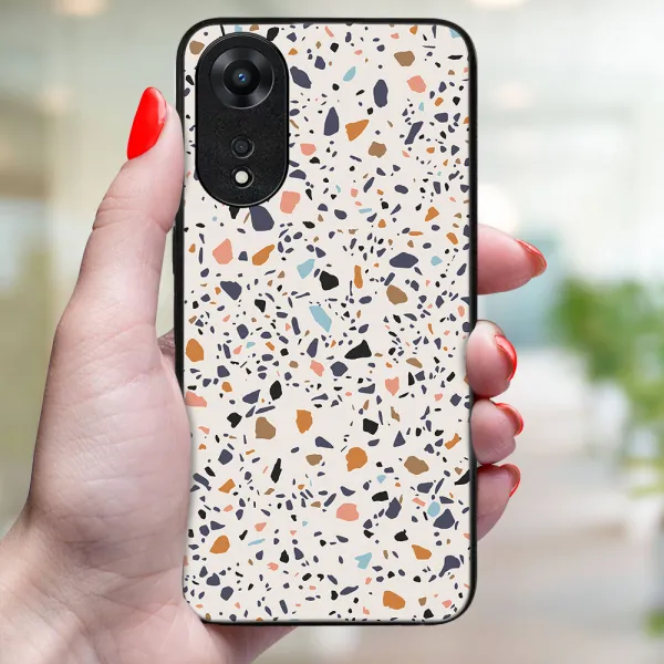 MY ART Ochranný kryt pre Oppo A78 BEIGE TERRAZZO (162)