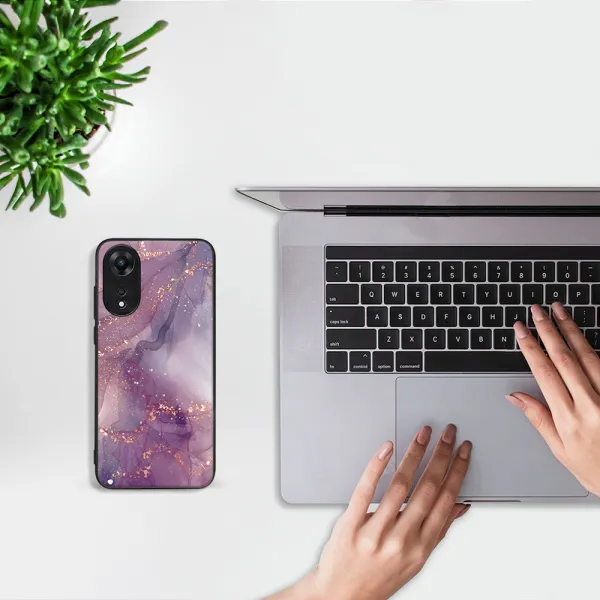 MY ART Ochranný kryt pre Oppo A78 PURPLE (148)