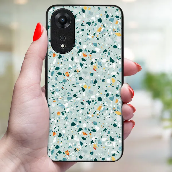 MY ART Ochranný kryt pre Oppo A78 BLUE TERRAZZO (164)