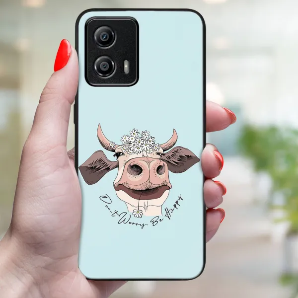 MY ART Ochranný kryt pre Motorola Moto G53 5G HAPPY COW (181)