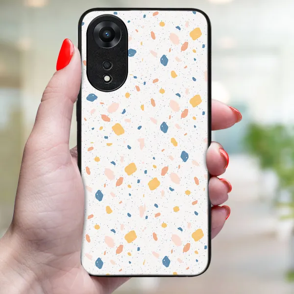 MY ART Ochranný kryt pre Oppo A78 ORANGE TERRAZZO (165)