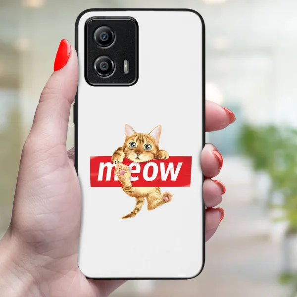 MY ART Ochranný kryt pre Motorola Moto G53 5G MEOW (183)