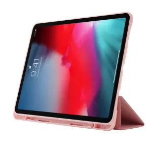 LEATHER Zaklápací kryt pre Apple iPad Air 11 2026 / 2025 / 2024  svetloružový