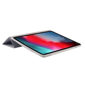 LEATHER Zaklápací kryt pre Apple iPad Pro 11 2024 / M5 2025 šedý