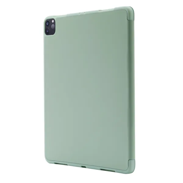 LEATHER Zaklápací kryt pre Apple iPad Pro 13 2024 / M5 2025 svetlozelený