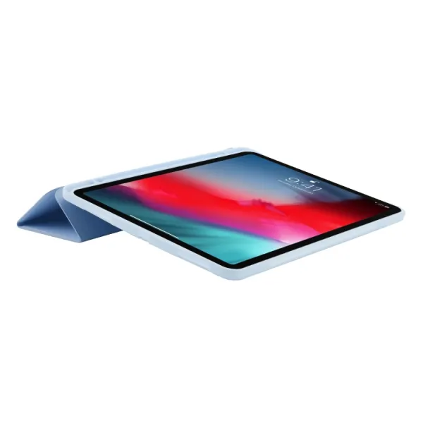 LEATHER Zaklápací kryt pre Apple iPad Pro 13 2024 / M5 2025 svetlomodrý