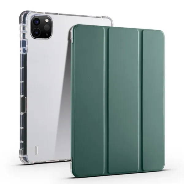 CRYSTAL Zaklápacie puzdro Apple iPad Air 11 2026 / 2025 / 2024 tmavozelené