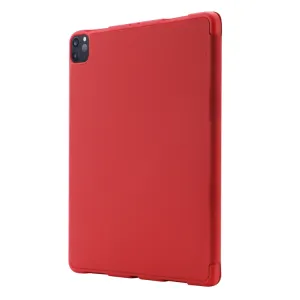 LEATHER Zaklápací kryt pre Apple iPad Air 11 2026 / 2025 / 2024 červený