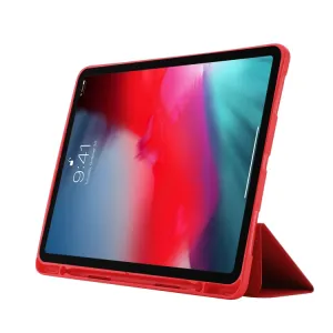 LEATHER Zaklápací kryt pre Apple iPad Air 11 2026 / 2025 / 2024 červený