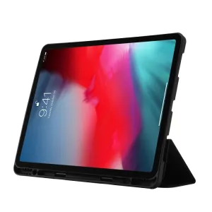 LEATHER Zaklápací kryt pre Apple iPad Pro 11 2024 / M5 2025 čierny