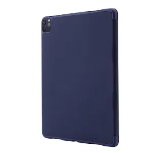 LEATHER Zaklápací kryt pre Apple iPad Pro 11 2024 / M5 2025 tmavomodrý